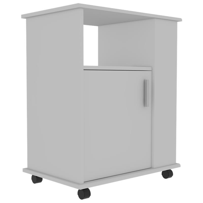 Home Square 2-Piece Set with Utility Sink with Cabinet and Kitchen Service Cart
