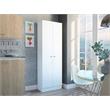 Home Square 2-Piece Set with Storage Pantry Cabinet and Kitchen Service Cart
