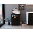 Home Square 2-Piece Set with Microwave Cabinet and Kitchen Island