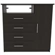 Home Square 2-Piece Set with 2 Drawer Night Stand & 4 Drawer Dresser