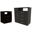 Home Square 2-Piece Set with 2 Drawer Night Stand & 4 Drawer Dresser