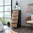 Home Square 2-Piece Set with Nightstand and 5 Drawer Dresser