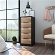 Home Square 2-Piece Set with Nightstand and 5 Drawer Dresser