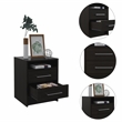 Home Square 2-Piece Set with Nightstand and 5 Drawer Dresser