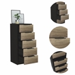 Home Square 2-Piece Set with 2 Drawer Night Stand & 5 Drawer Dresser