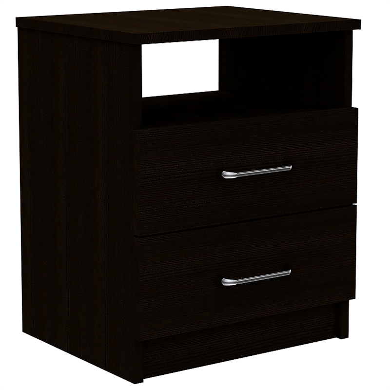 Home Square 2-Piece Set with 2 Drawer Night Stand & 5 Drawer Dresser