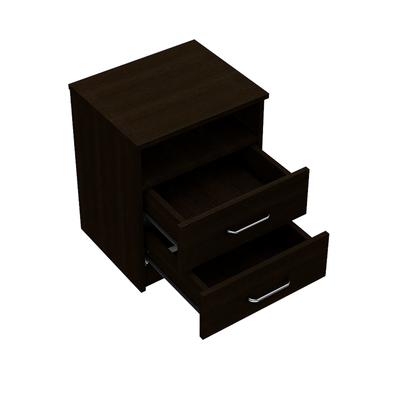 Home Square 2-Piece Set with 2 Drawer Night Stand & 5 Drawer Dresser