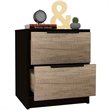 Home Square 2-Piece Set with Night Stand and 5 Drawer Dresser