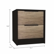 Home Square 2-Piece Set with Night Stand and 5 Drawer Dresser