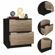 Home Square 2-Piece Set with Night Stand and 5 Drawer Dresser