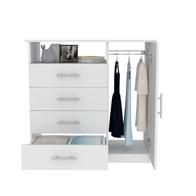 Home Square 2-Piece Set with Four Drawer Dresser and 5 Drawer Dresser