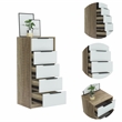 Home Square 2-Piece Set with Four Drawer Dresser and 5 Drawer Dresser