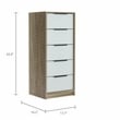 Home Square 2-Piece Set with Four Drawer Dresser and 5 Drawer Dresser
