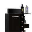 Home Square 2-Piece Set with Coffee Table and Bar Cart Cabinet