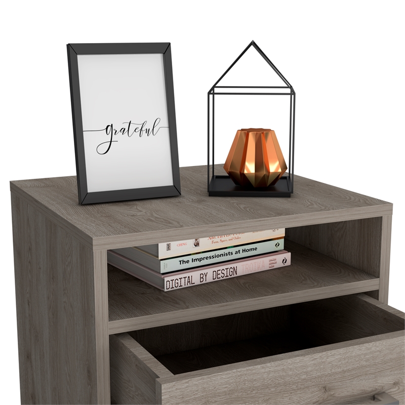 Home Square 3-Piece Set with Three Door Armoire and 2 Nightstands