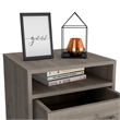 Home Square 3-Piece Set with Three Door Armoire and 2 Nightstands