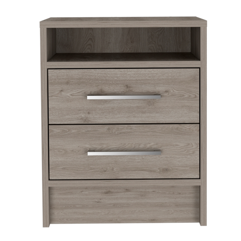 Home Square 3-Piece Set with Three Door Armoire and 2 Nightstands