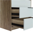 Home Square 3-Piece Set with 2 Nightstands and 3 Drawer Dresser