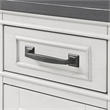 Home Square 3 Piece Set with Coffee Table and 2 Chairside Table in White & Grey