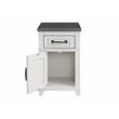 Home Square 3 Piece Set with Coffee Table and End Table and Side Table in White