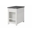Home Square 3 Piece Set with Coffee Table and End Table and Side Table in White
