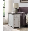 Home Square 3 Piece Set with Lift Top Coffee Table & 2 Chairside Table in White