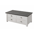 Home Square 3 Piece Set with Lift Top Coffee Table and 2 End Table in White