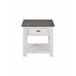 Home Square 3 Piece Set with Lift Top Coffee Table and 2 End Table in White