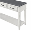 Home Square 2 Piece Set with Sofa Console Table and End Table in White and Gray