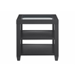 Home Square 3 Piece Set with Coffee Table and 2 End Tables in Black
