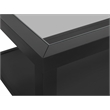 Home Square 3 Piece Set with Coffee Table and 2 Chairside Table in Black