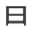 Home Square 3 Piece Set with Coffee Table and 2 Chairside Table in Black
