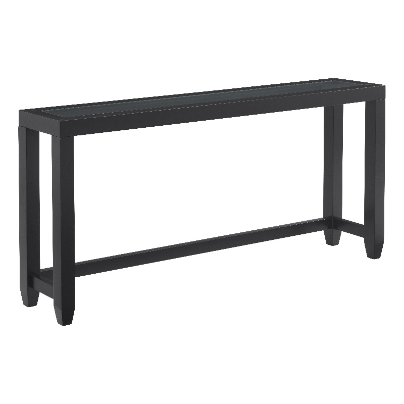 Home Square 3 Piece Set with Sofa Console Table & Coffee Table & Chairside Table