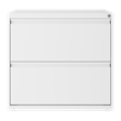Home Square 2-Piece Set with Mobile Desk & File Cabinet in White