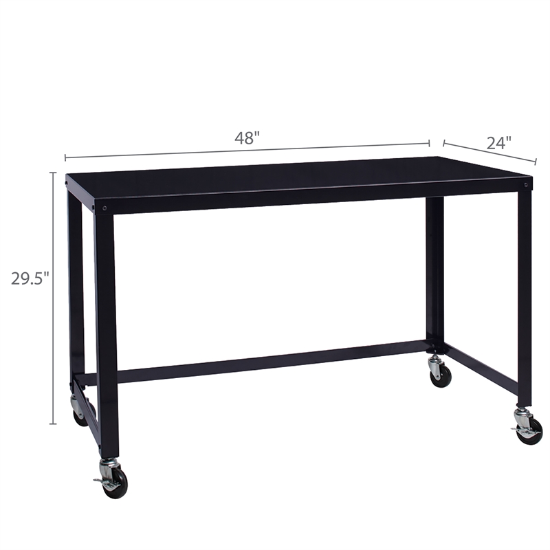 Home Square 2-Piece Set with Mobile Desk and 18