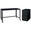 Home Square 2-Piece Set with Mobile Desk and 20