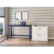 Home Square 2-Piece Set with Mobile Desk & 2 Drawer File Cabinet in Navy