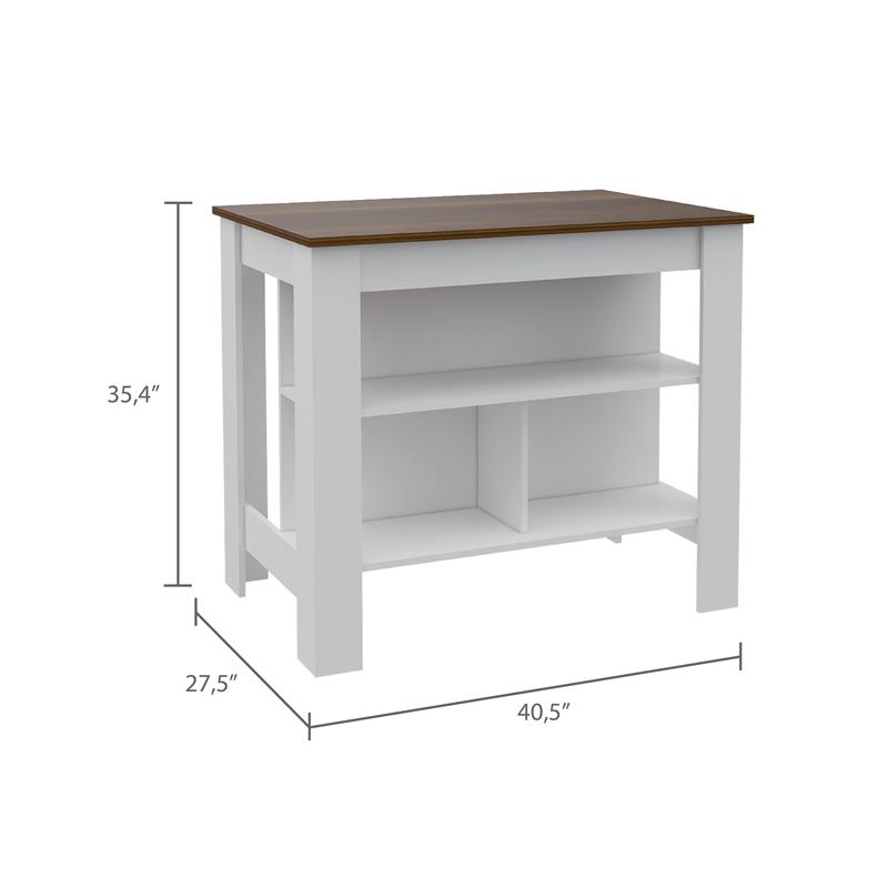 Home Square 2-Piece Set with Kitchen Island & 66