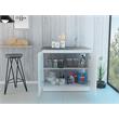 Home Square 2-Piece Set with Kitchen Island & Utility Sink with Cabinet