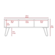 Home Square 2-Piece Set with Bar Cart Cabinet and Coffee Table