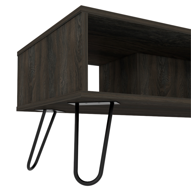 Home Square 2-Piece Set with Bar Cart Cabinet and Coffee Table
