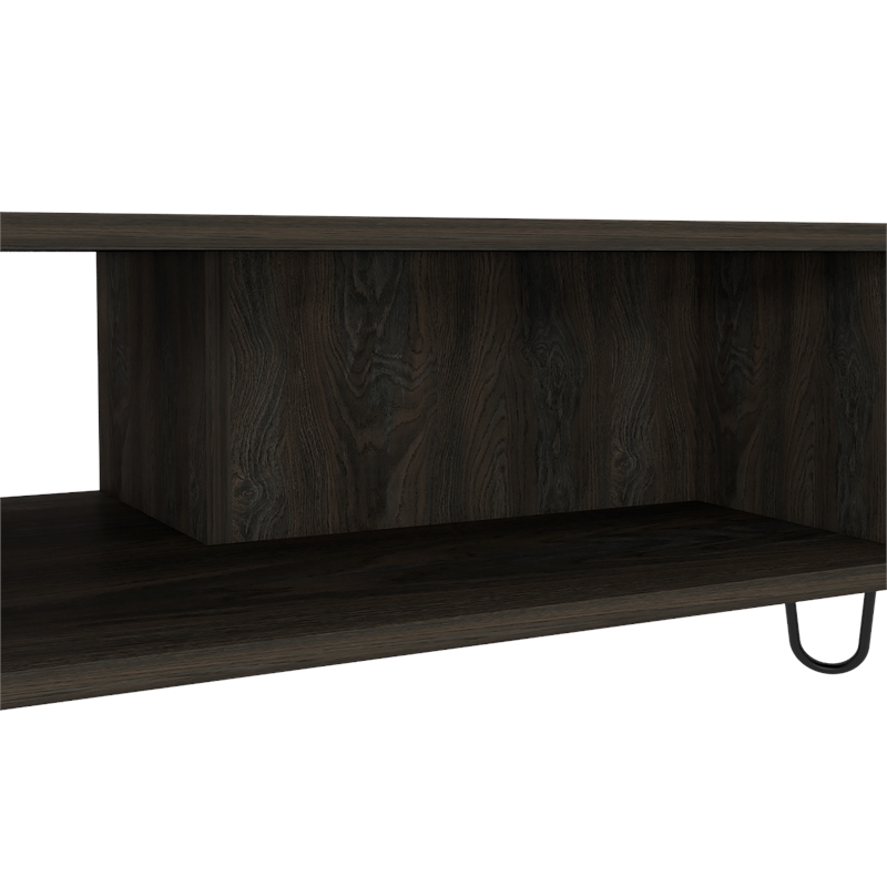 Home Square 2-Piece Set with Bar Cart Cabinet and Coffee Table