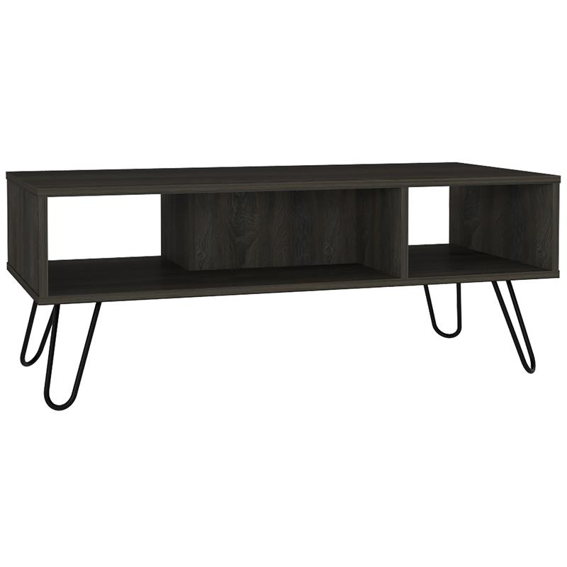 Home Square 2-Piece Set with Bar Cart Cabinet and Coffee Table