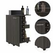 Home Square 2-Piece Set with Bar Cart Cabinet and Coffee Table