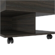 Home Square 2-Piece Set with Glass Door Bar Cart & Coffee Table