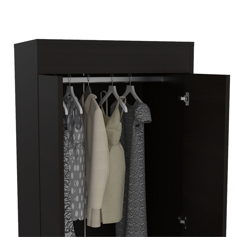 Home Square 3-Piece Set with 2 Nightstands and 2 Door Armoire