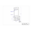 Home Square 2-Piece Set with 4-Shelf Bookcase and 31.5