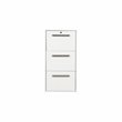 Home Square 2-Piece Set with Writing Desk and Lateral File Cabinet in White