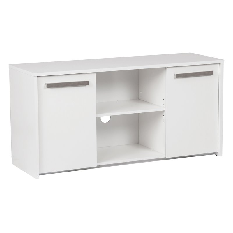Home Square 2-Piece Set with Writing Desk & Credenza File Cabinet