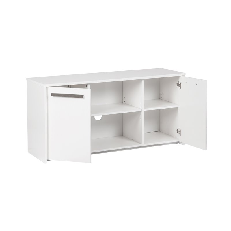 Home Square 2-Piece Set with Writing Desk & Credenza File Cabinet